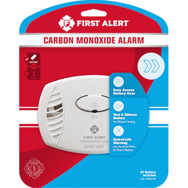 First Alert  Battery-Operated Carbon Monoxide Detector