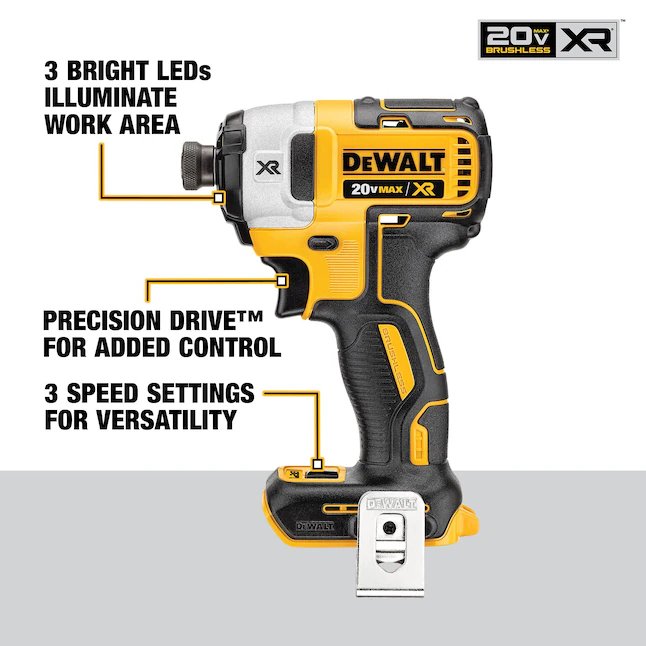 DeWalt 20V MAX Site-Ready XR 7 Tool Combo Kit (with 2 Batteries, Charger and Rolling Storage Bag)