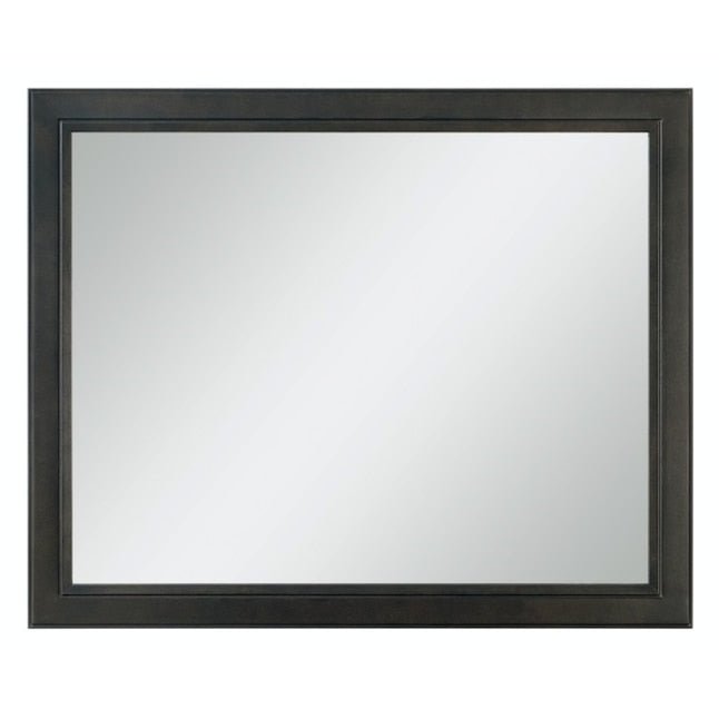 Diamond 42"-W x 34"-H Storm Gray Rectangular Framed Bathroom Vanity Mirror