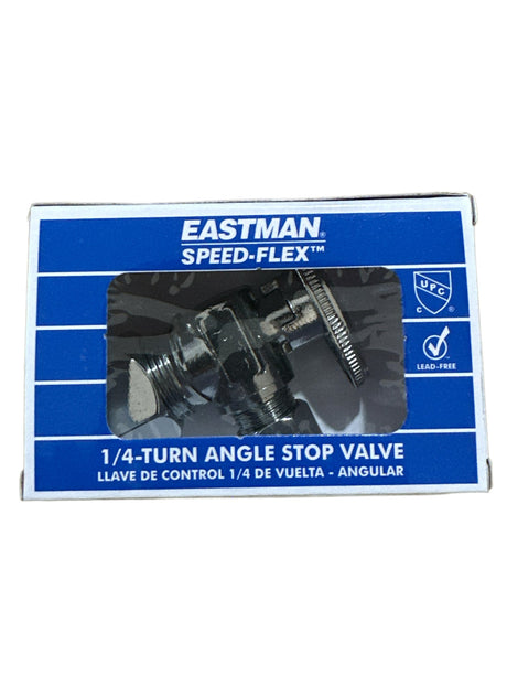 Válvula de cierre en ángulo de 1/4 de vuelta Eastman Speed-Flex: 5/8 pulg. OD Comp x 3/8 pulg. OD Comp