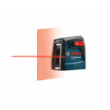 Bosch Roter selbstnivellierender Kreuzlinien-Laser für den Innenbereich, 30 Fuß, mit Querbalken 