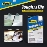Homax Tough As Tile Weiße Wanne, Waschbecken und Fliesenspray auf Epoxidharz