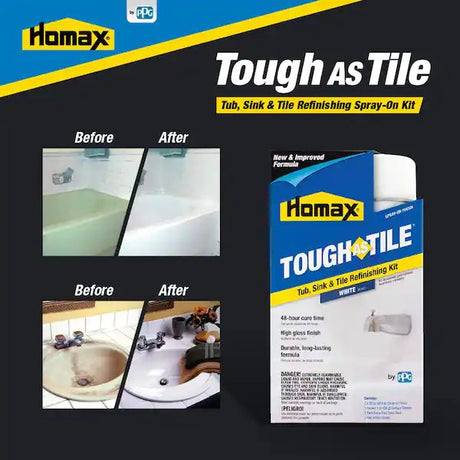 Homax Tough As Tile White Tub Sink and Tile Spray On Epoxy