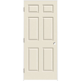ReliaBilt  24-in x 80-in 6-panel Hollow Core Primed Molded Composite Right Hand Inswing Single Prehung Interior Door