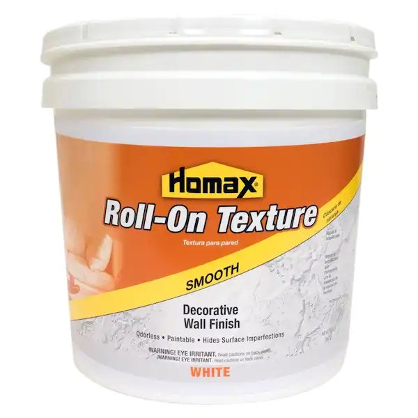 Acabado de pared decorativo con textura roll-on blanca lisa Homax - 2 galones