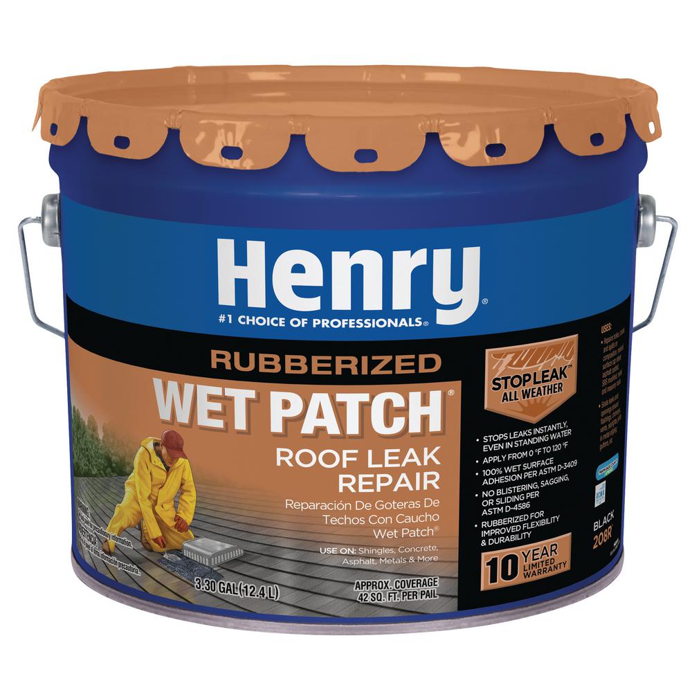 Henry Rubberized Wet Patch Wet/Dry Roof Tar - 4 Gallon