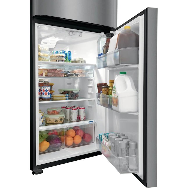 Frigidaire 20-cu ft Top-Freezer Glass Shelf Refrigerator (Stainless Steel)