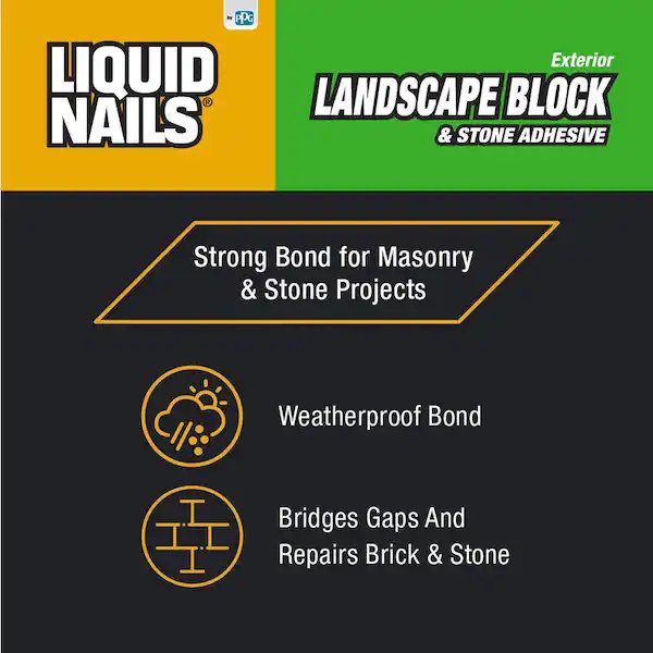 Liquid Nails Landschaftsblock- und Steinkleber – 10 Unzen