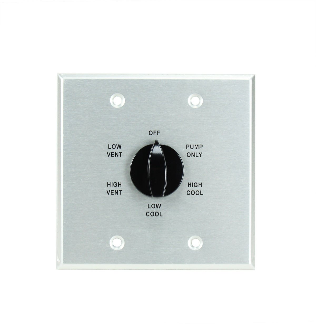 Paquete de control de termostato de enfriador evaporativo de metal con dial (4 pulg. x 4 pulg.)