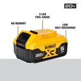 Kit combinado de herramientas DeWalt 20V MAX Site-Ready XR 7 (con 2 baterías, cargador y bolsa de almacenamiento con ruedas)