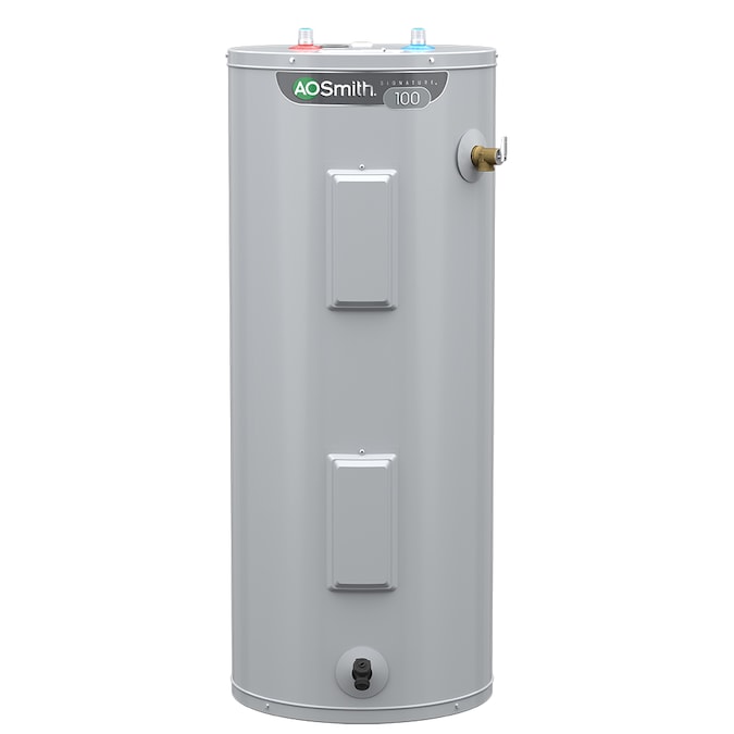 A.O. Smith  Signature 100 40-Gallon Short 6-year Limited Warranty 4500-Watt Double Element Electric Water Heater