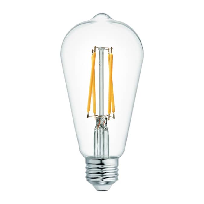 Utilitech 60-Watt Amber White ST-19 Bulb (2-Pack)