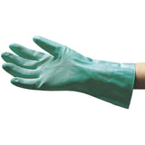 SAS Dipped Gloves, Large, Nitrile, Green