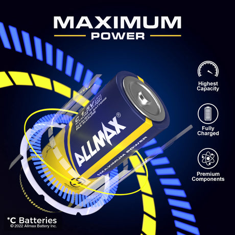 AllMax  C  Batteries (2-Pack)