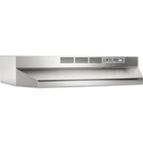 Broan 30-in Ductless Stainless Steel Undercabinet Range Hood with Charcoal Filter