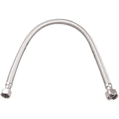 DuraPro 3/8 in. Compression x 1/2 in. FIP x 20 in. Braided Stainless Steel Faucet Supply Line