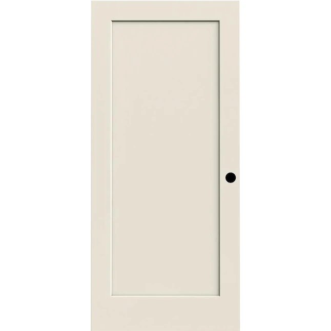 American Building Supply 24-in x 80-in White 1-panel Hollow Core Molded Composite Slab Door