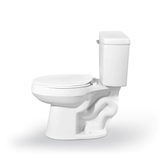 Project Source  Pro-Flush White Elongated Chair Height 2-piece WaterSense Toilet 12-in Rough-In Size (Ada Compliant)