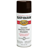 Rust-Oleum Stops Rust Gloss Pintura en aerosol de nogal oscuro (NET WT. 12 oz)
