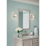 Diamond 25"-W x 34"-H Cloud Gray Rectangular Framed Bathroom Vanity Mirror