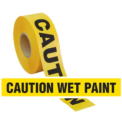 Trimaco Caution "Wet Paint" Plastic Banner Tape ( 3" X 300')