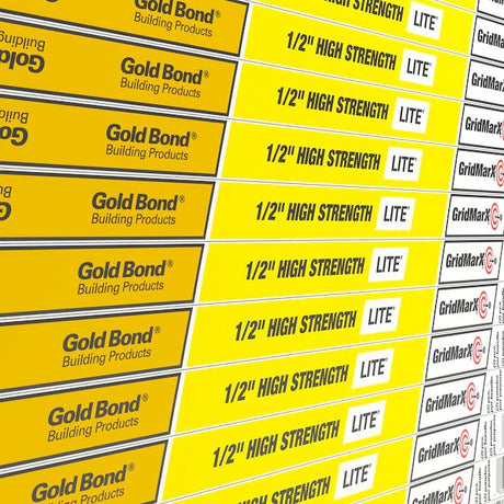 Gold Bond 1/2 Zoll x 4 Fuß x 8 Fuß hochfeste LITE-Regulär-Trockenbauplatte