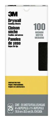 Hoja de lija para paneles de yeso 3M 99432NA (grano 100, paquete de 25)