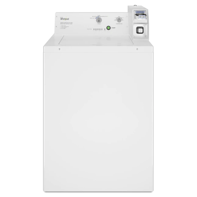 Whirlpool Commercial 3.2-cu ft Coin-Operated Top Load Commercial Washer (White)