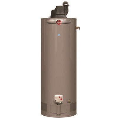 Rheem® Profesional Clásico 40 Gal. Calentador de agua residencial de gas natural con ventilación de potencia corta con válvula de alivio lateral T y P