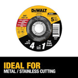 DeWalt  5-Pack Silicon Carbide 4.5-in-Grit Grinding Wheel