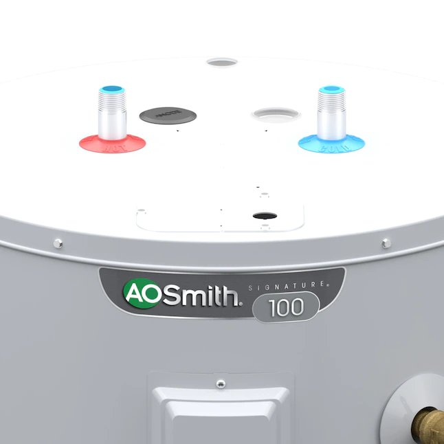 A.O. Smith  Signature 100 28-Gallon Lowboy 6-year Limited Warranty 4500-Watt Double Element Electric Water Heater