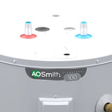 AO Smith Signature 100 Lowboy de 28 galones Garantía limitada de 6 años Calentador de agua eléctrico de doble elemento de 4500 vatios 