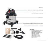 CRAFTSMAN  5-Gallons 4-HP Corded Wet/Dry Shop Vacuum with Accessories Included