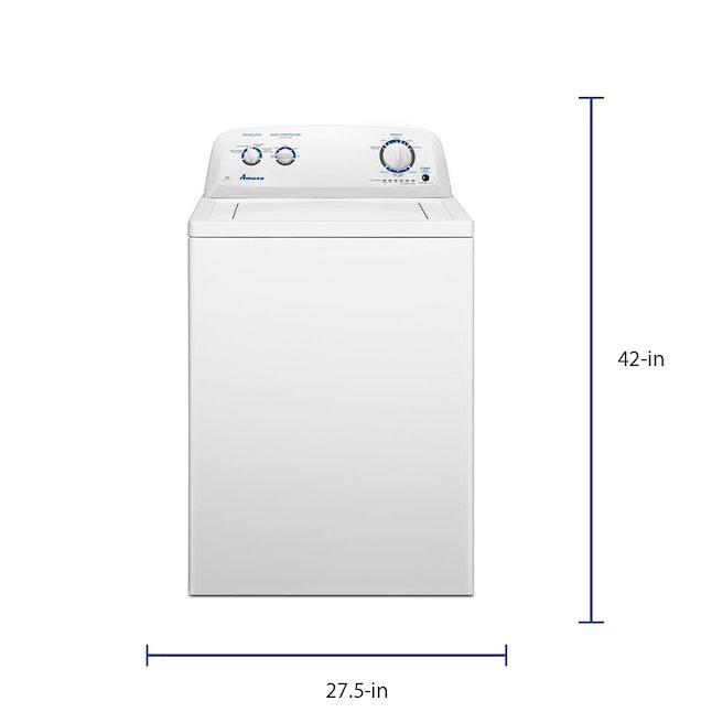 Lavadora de carga superior Amana de 3.5 pies cúbicos (blanca)