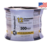 Southwire 500-ft 12-AWG Stranded White Copper THHN Wire