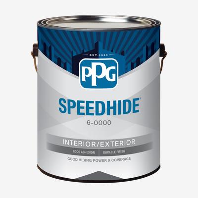 PPG SPEEDHIDE Interior/Exterior Water Based Alkyd (Satin - White & Pastel Base, 1-Gallon)