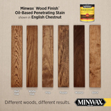 Minwax Wood Finish Ölbasierte halbtransparente englische Kastanienbeize für den Innenbereich (1 Quart)