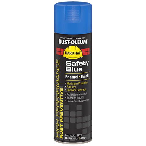 Pintura en aerosol azul de seguridad de alto rendimiento Rust-Oleum - 15 oz