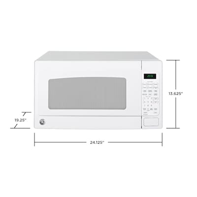 GE 2-cu ft 1200-Watt Countertop Microwave (White)