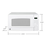GE 2-cu ft 1200-Watt Countertop Microwave (White)