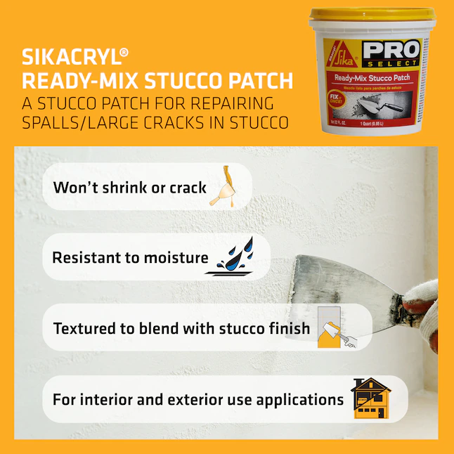 Sika Off-white Fast Setting Acrylic 32-oz Patch