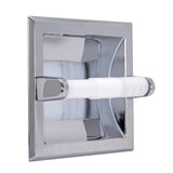 EZ-FLO Chrome Recessed Spring-loaded Toilet Paper Holder