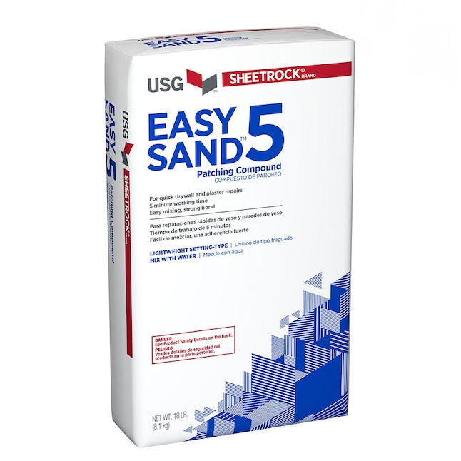 Compuesto ligero para juntas de yeso de 18 lb Easy Sand de la marca SHEETROCK (#5)