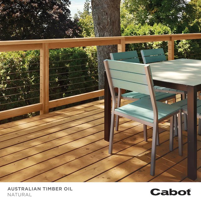 Cabot Australian Timber Oil Tinte y sellador de madera exterior transparente natural preteñido (1 galón)