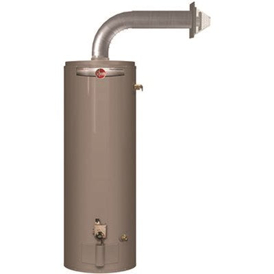Rheem® 50 Gal. Klassischer, hoher 36.000 BTU-Erdgas-Warmwasserbereiter mit direkter Entlüftung für Privathaushalte, seitliches T- und P-Überdruckventil