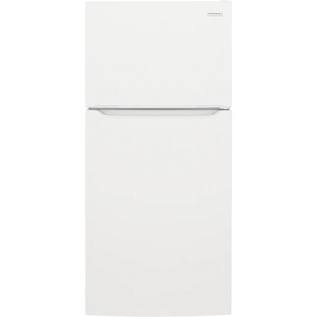 Frigidaire 18,3 cu ft Top-Freezer-Glasregal-Kühlschrank (weiß) 