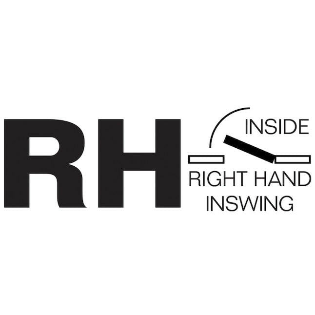 ReliaBilt 30-in x 80-in 6-panel Hollow Core Primed Molded Composite Right Hand Inswing Single Prehung Interior Door