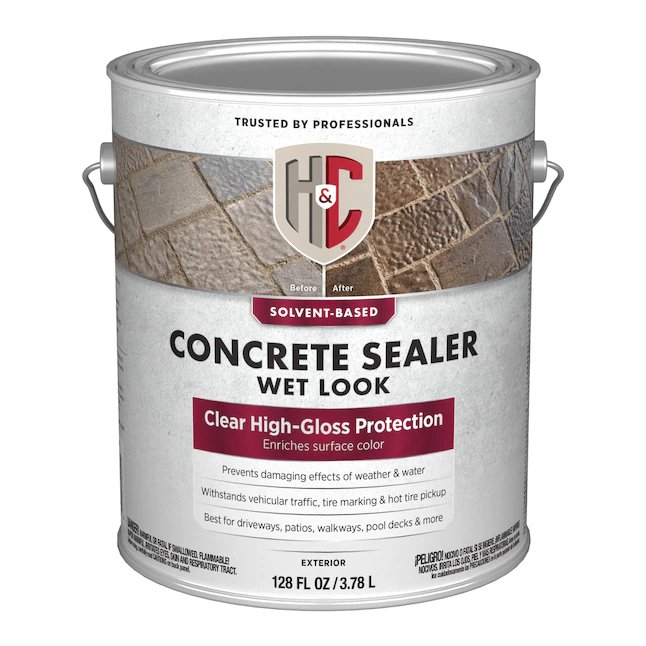 H&C Clear Transparent Concrete Sealer Ready-to-use (1-Gallon)