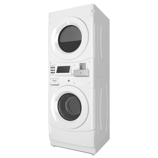Whirlpool Commercial Electric Stacked Laundry Center (White)