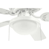 Harbor Breeze Armitage 52-in White LED Indoor Flush Mount Ceiling Fan with Light (5-Blade)